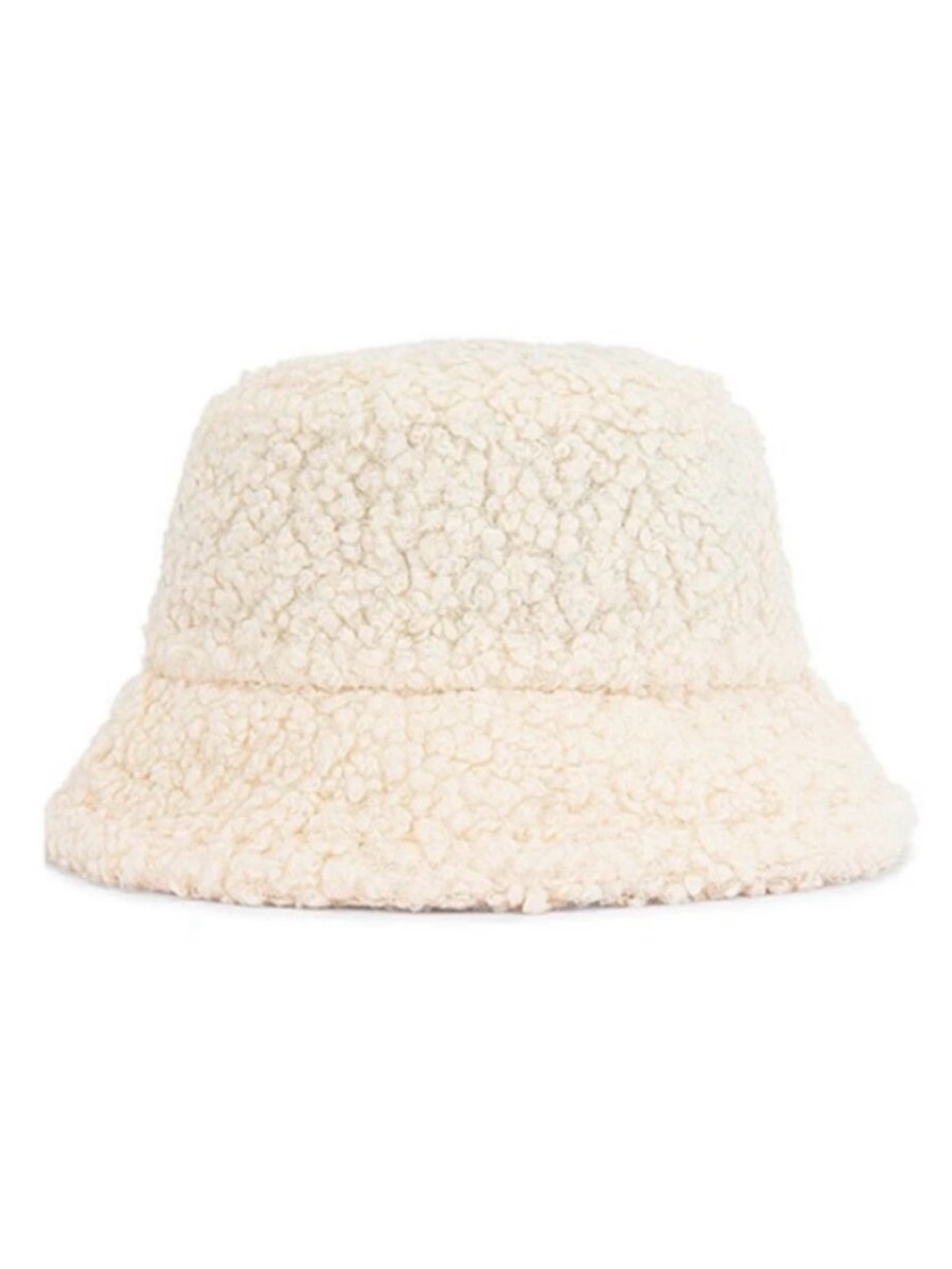 Cream Sherpa Bucket Hat Like New